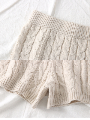 'hazel' Cable-knit Shorts (4 Colors)
