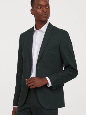 Slim Fit Linen-blend Blazer