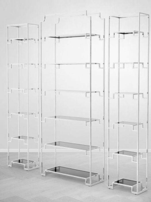 Eichholtz Berndorff Bookcase - Silver & Black