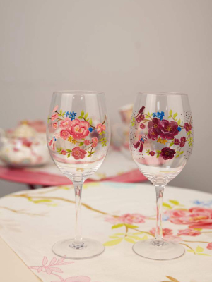 Rosa Belle Wine Glass Set Of 4