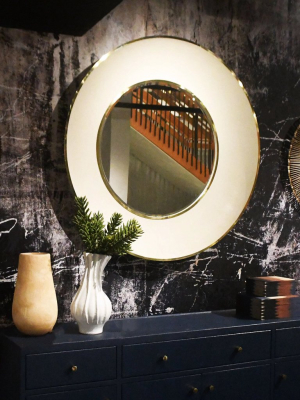 Armond Mirror Snow And Brass