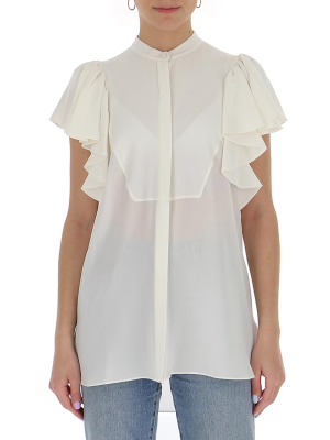 Alexander Mcqueen Ruffled Sleeve Blouse