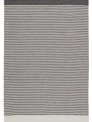 Strand Indoor/outdoor Striped Dark Grey & Beige Rug