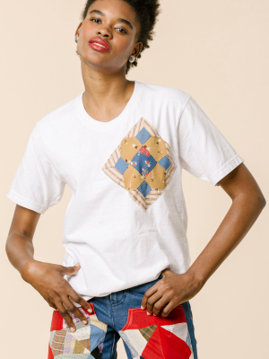 Diamond Chest Patchwork Tee