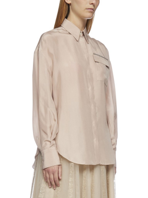 Brunello Cucinelli Chest Pocket Long-sleeve Shirt