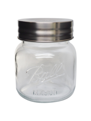 Ball 64oz Extra Wide Half-gallon Decorative Mason Jar With Metal Lid