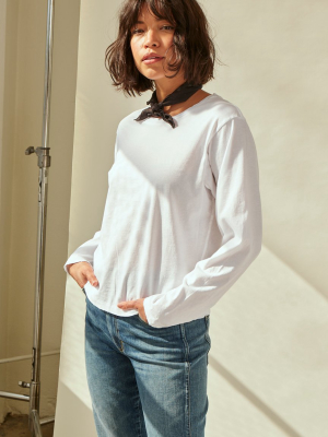 L/s Classic Tee <br> White