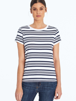 Cotton Modal Stripe Tee