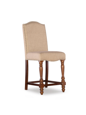 Willow Counter Height Barstool Beige - Linon