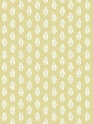 Leaf Pendant Wallpaper In Yellow From The Grandmillennial Collection By York Wallcoverings