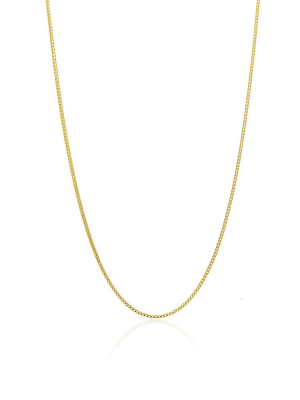 14kt Yellow Gold 1mm Box Chain Necklace