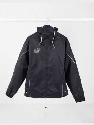 Puma King Oversized Logo Jacket In Black