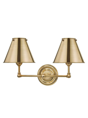 Classic No.1 2 Light Wall Sconce