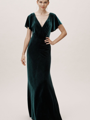 Jenny Yoo Ellis Velvet Dress