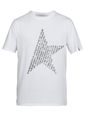 Golden Goose Deluxe Brand Star-text Print T-shirt