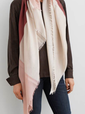 Rosewood Blok Silk And Cashmere Scarf