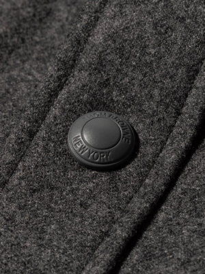 Thom Browne: Snapfront Shirt [grey]