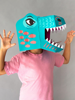 Mask - 3d Cardboard Rex