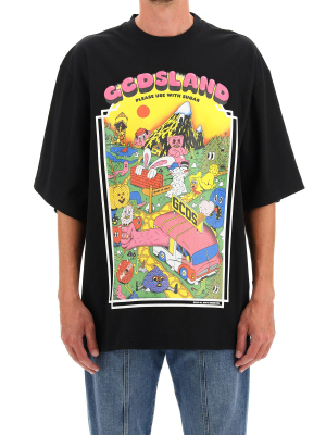 Gcds Graphic Print Crewneck T-shirt