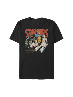 Men's Star Wars: The Rise Of Skywalker Retro Collage T-shirt