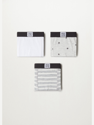 Printed Boxer 3 Pack