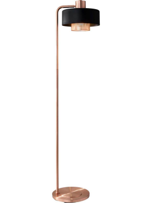 Brondby Floor Lamp Copper/black