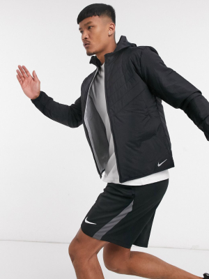 Nike Running Essentials Aerolayer Jacket In Black