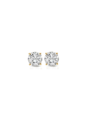 Pompeii3 3/4ct Natural Diamond Studs Available In 14k White And Yellow Gold Setting