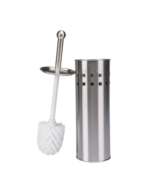 Toilet Brush With Air Vents Stainless Steel - Bath Bliss