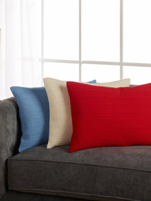 Clive Textured Flange Throw Pillow Collection - Sure Fit