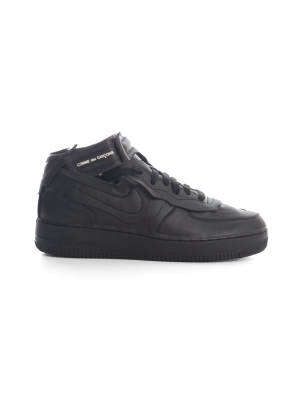 Comme Des Garçons X Nike Air Force 1 Cut-out Detailed Sneakers