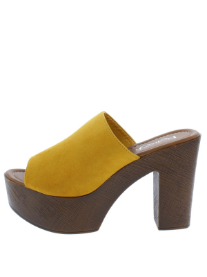 Jackie06 Yellow Women's Heel