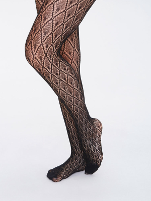 Netted Lattice Tights