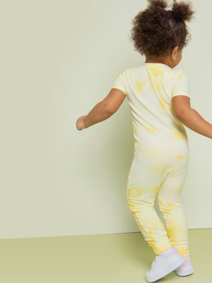 Miles Infant Tie Dye Zip Suit - Sunshine