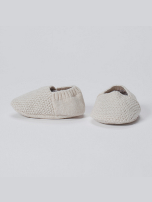 Seed Stitch Newborn Booties - Tane Organics