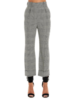 Alexandre Vauthier Checked Cropped Pants