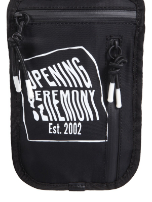 Opening Ceremony Warped Logo Neck Strap Pouch