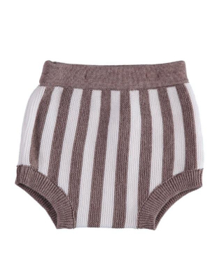 P & P Baby Diaper Cover - Striped Tan