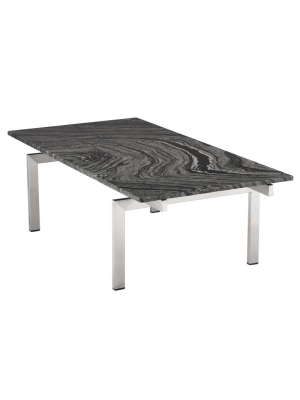 Nuevo Louve Coffee Table - Black Wood Vein