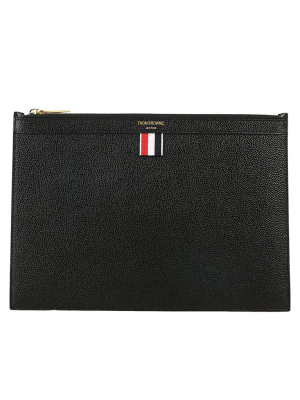 Thom Browne Leather Zip Up Tablet Holder