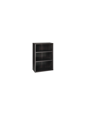 44.28" 3 Shelf Bookshelf Black/walnut - Closetmaid