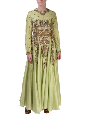 Kalidar Kurta & Scallop Dupatta