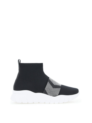 Bally Contrast Sole Sock Sneakers