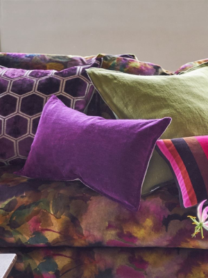 Rivoli Damson Decorative Pillow By Designers Guild