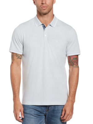 Jersey Polo With Contrast Stitching