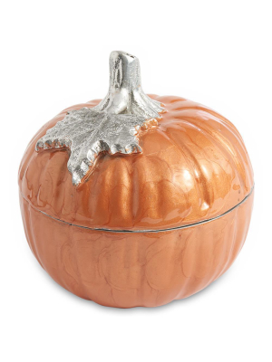 Julia Knight Pumpkin 5" Covered Bowl In Spice