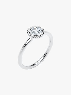 The Forevermark Tribute™ Collection Beaded Diamond Ring