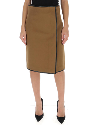 Saint Laurent Belted Wrap Skirt