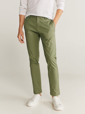 Tapered Fit Cropped Pants