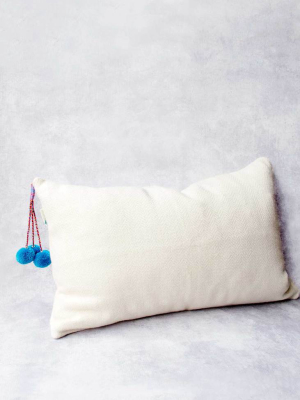 Pom Pom Alpaca Lumbar Pillow